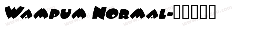 Wampum Normal字体转换